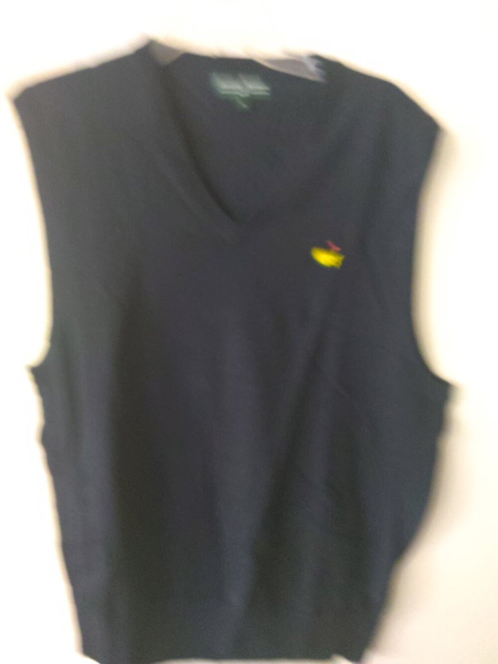 Augusta National Sweater Vest Men XL Black The Masters V Neck Vintage NWT